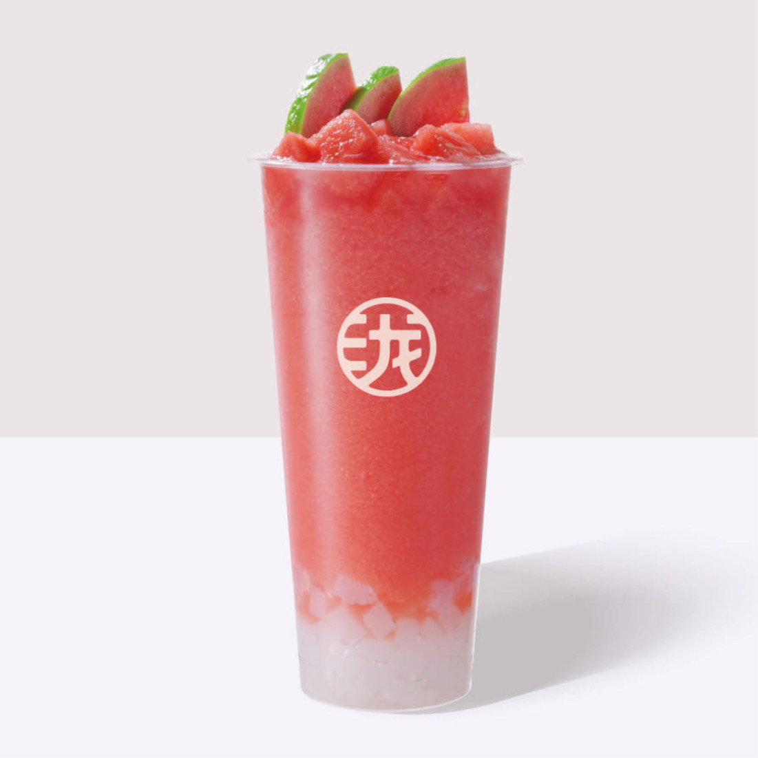 粉芭乐西瓜冰