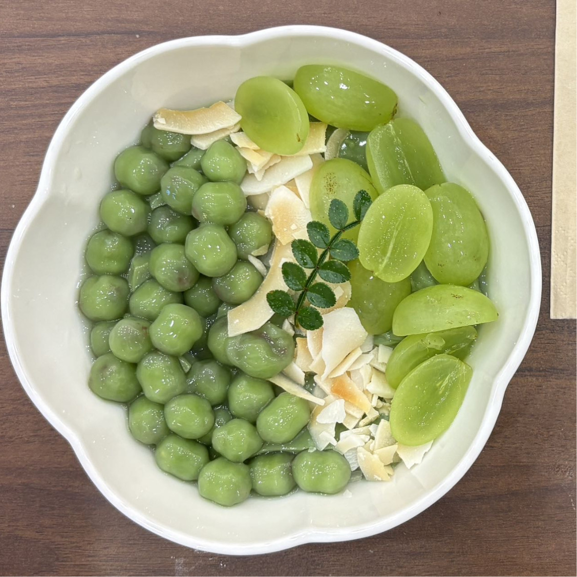 抹茶青团冰豆花