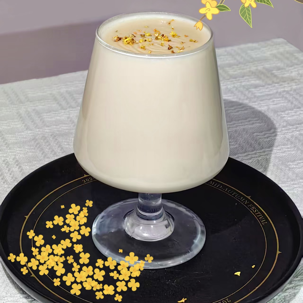 桂花牛乳
