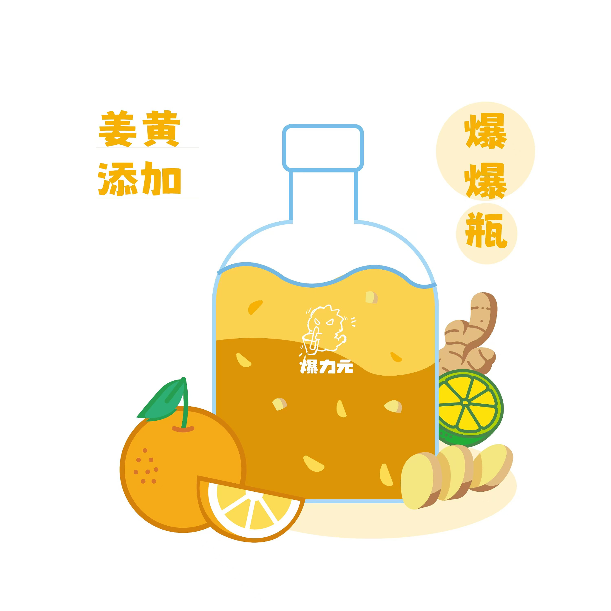 金姜黄香水橙爆爆瓶